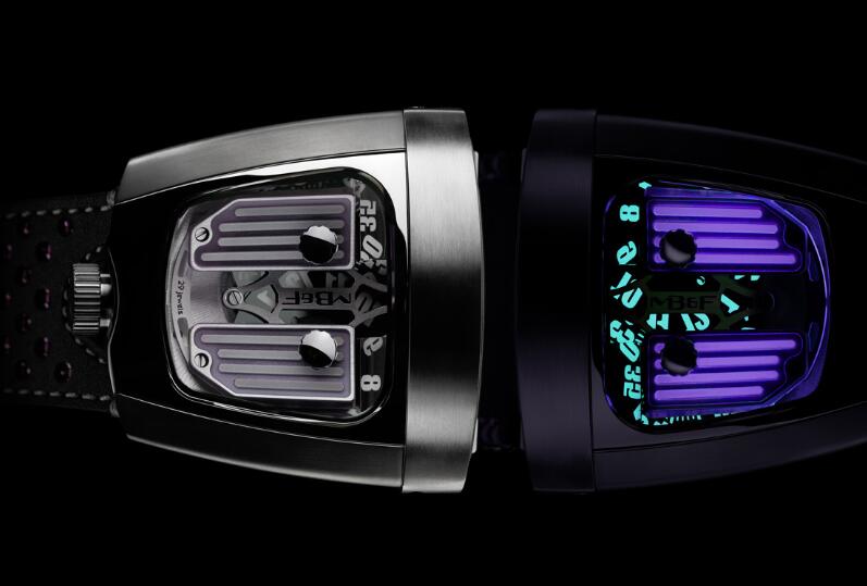 MB&F HMX BLACK BADGER PURPLE REIGN 57.STPL.B Replica Watch